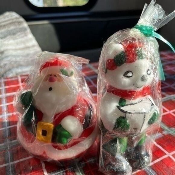 Other - Santa and Polar Bear candles. Still in plastic!